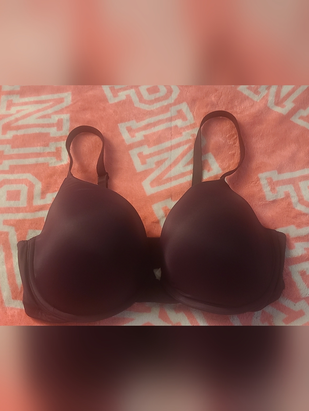 Victoria's Secret PINK Push Up Plum T-Shirt Bra- 36DD